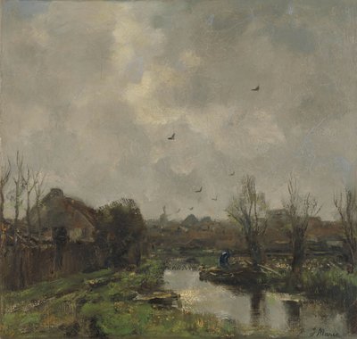 Landscape in the Vicinity of The Hague by Jacob Maris