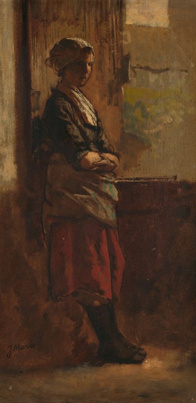 Girl at a Doorway by Jacob Maris