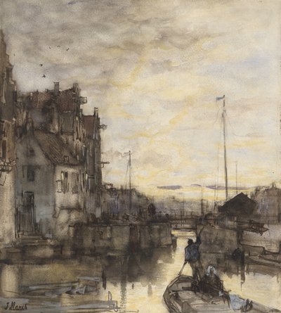 Cityscape at Evening by Jacob Maris