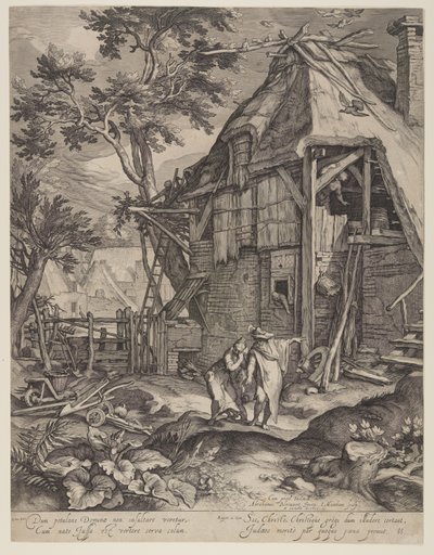 Abraham Casting Out Hagar by Jacob Matham