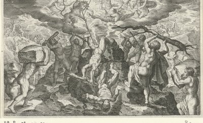 Bacchus Helps Defeat the Titans by Jacob Matham
