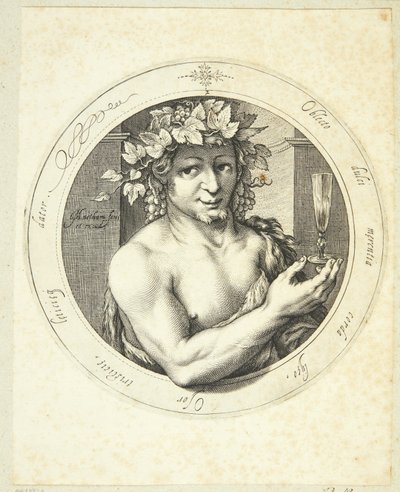 Bacchus by Jacob Matham