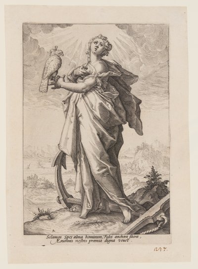 Hope, from The Virtues by Jacob Matham