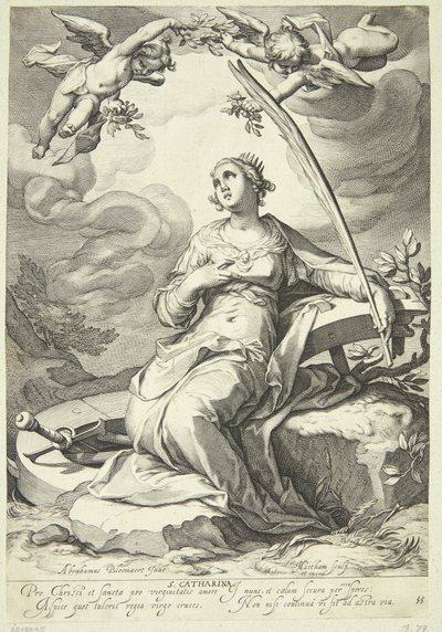 Catherine of Alexandria by Jacob Matham