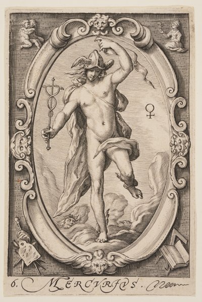 Mercury, from The Seven Planets by Jacob Matham