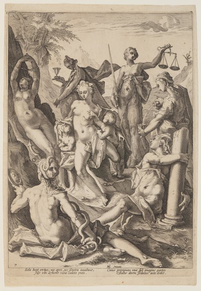 The Seven Virtues by Jacob Matham