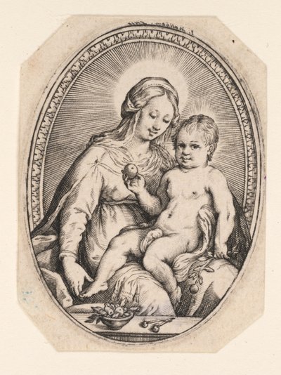 The Virgin and Child by Jacob Matham