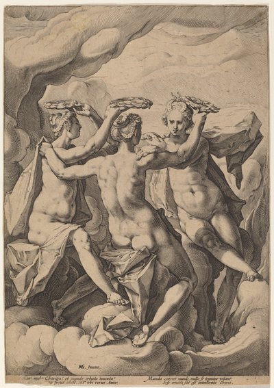 The Three Graces by Jacob Matham, after Hendrick Goltzius