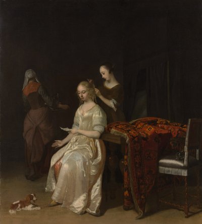 The Love Letter by Jacob Lucasz Ochtervelt