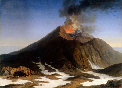 Eruption of Mount Etna, 18th century by Jacob Philip Hackert