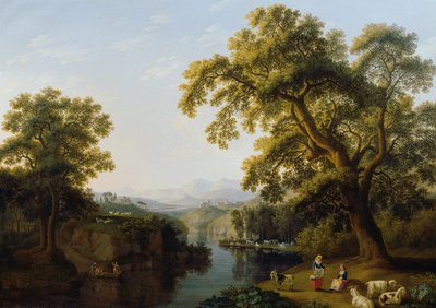 River Valley of Isernia near Naples by Jacob Philipp Hackert