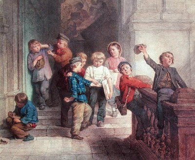 Playing Outside the School Room by Jacob Spoel