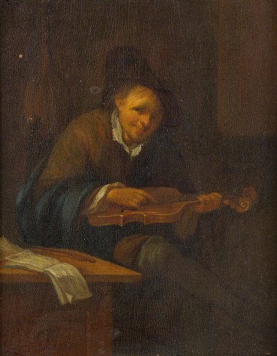 Man Playing a Violin by Jacob Toorenvliet