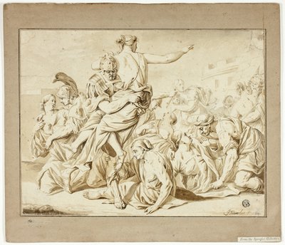 Rape of the Sabines by Jacob Toorenvliet