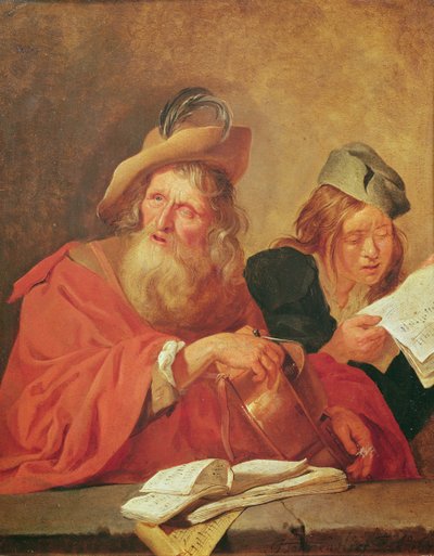 The Hurdy-Gurdy Player by Jacob Toorenvliet