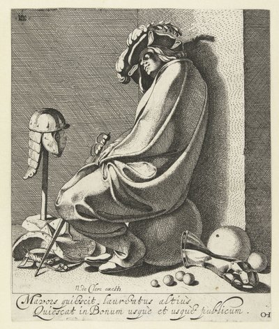 Sleeping Mars by Jacob de Gheyn (III)