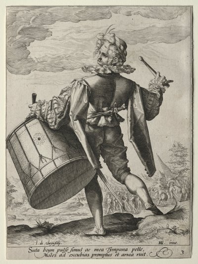 Drummer, 1587 by Jacob de Gheyn II
