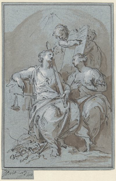 Justice and Mercy by Jacob de Wit