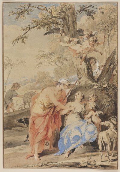 Jupiter and Mnemosyne, 1733 by Jacob de Wit