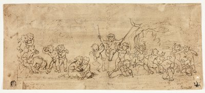Playing Putti by Jacob de Wit