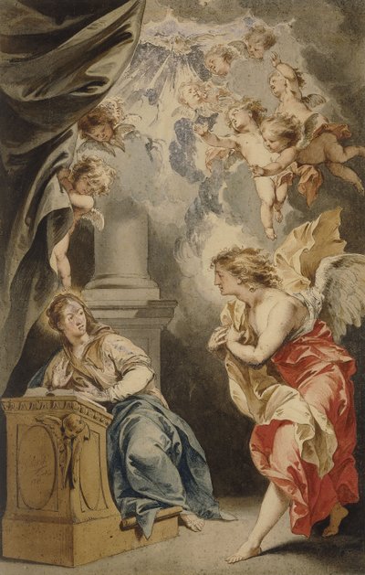 The Annunciation by Jacob de Wit
