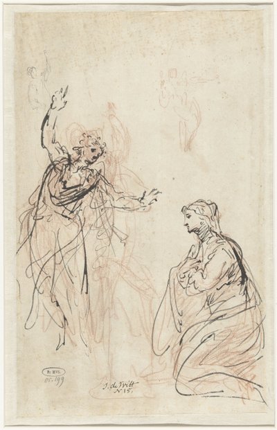 Annunciation to Mary by Jacob de Wit