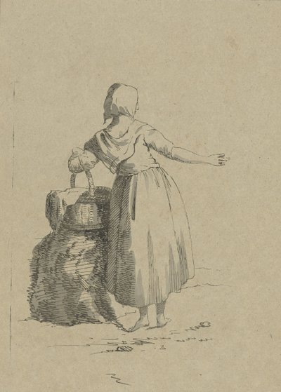 Woman with a Basket by Jacob van Kouwenhoven