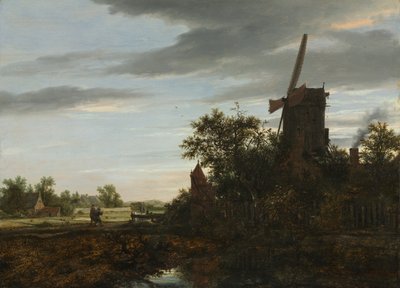 Landscape with a Windmill, 1646 by Jacob van Ruisdael