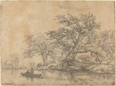 Old Trees along a Bank by Jacob van Ruisdael