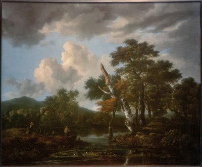Forest Landscape with a Pond by Jacob van Ruisdael