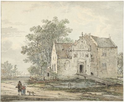 Castle IJzendoorn in the Betuwe by Jacob van Strij