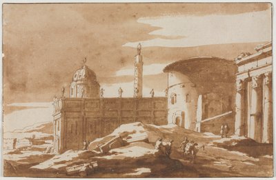 View of Ancient Buildings by Jacob van der Ulft