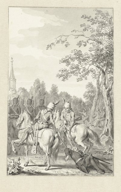 Cluwer Abused by Prussian Hussars by Jacobus Buys