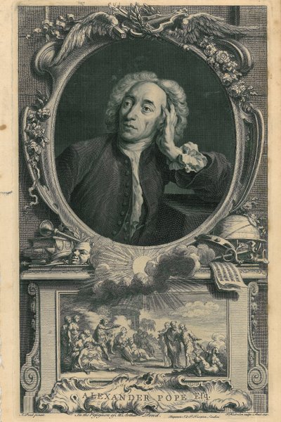 Alexander Pope by Jacobus Houbraken