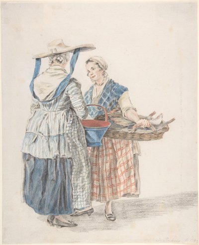 Two Market Women by Jacobus Perkois