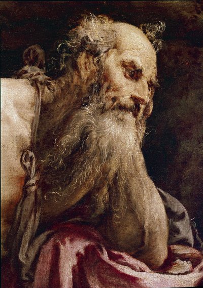 Saint Jerome in Meditation by Jacopo Bassano