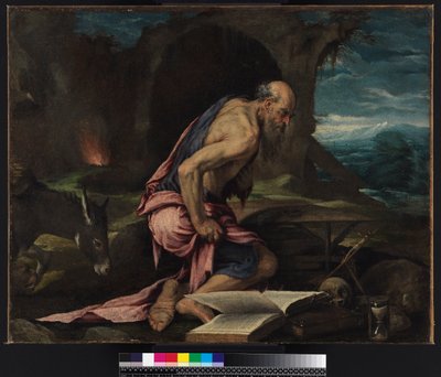 St Jerome in the wilderness, 1562 by Jacopo Bassano