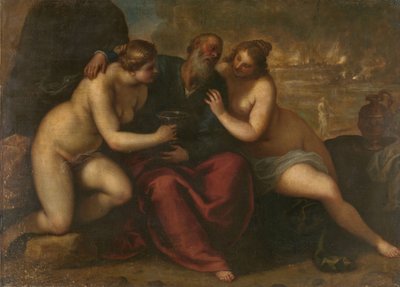 Lot and his Daughters by Jacopo Palma (il Giovane)