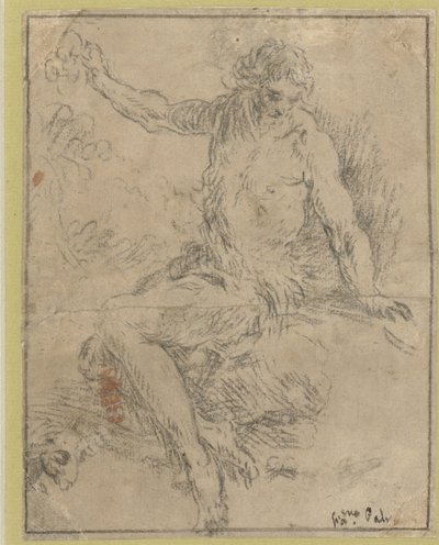 Seated John the Baptist by Jacopo Palma (il Giovane)