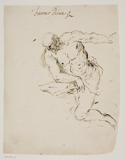 Kneeling St Jerome Reading by Jacopo Palma