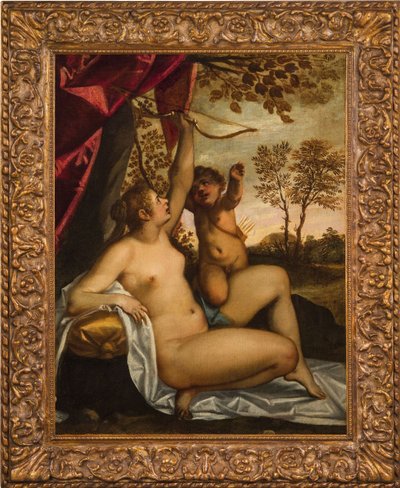 Venus Disarming Cupid by Jacopo Palma il Giovane the Younger