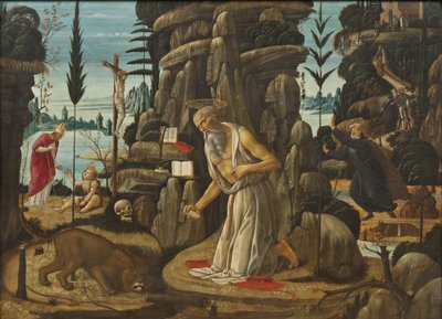 The Penitent St Jerome by Jacopo del Sellaio