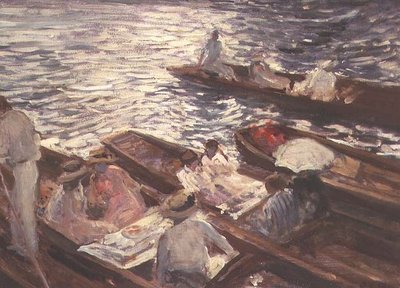Punting at Henley by Jacques Emile Blanche