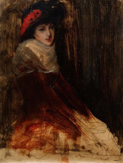 Study of a Young Girl by Jacques Emile Blanche