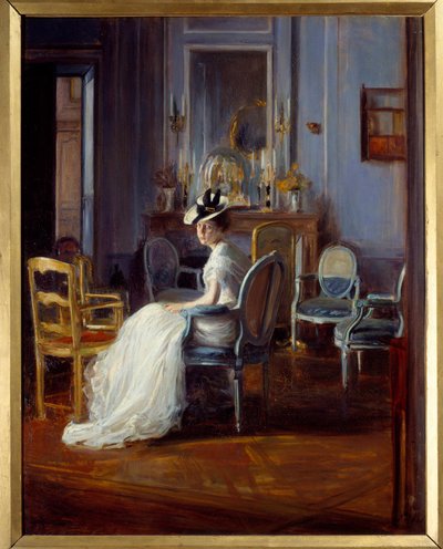 The Blue Boudoir by Jacques Emile Blanche