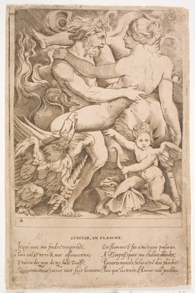 The Burning Jupiter by Jacques Androuet Ducerceau d.Æ.