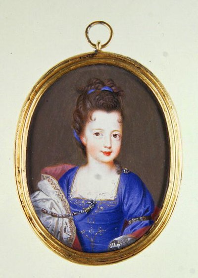 Miniature of Princess Louise Stuart, c.1700 by Jacques Antoine Artaud