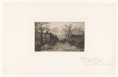Village Street with Figures by Jacques Barthélemy Appian (Adolphe)
