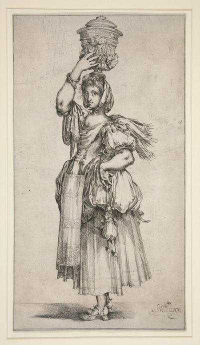 Flowerpot with Vase by Jacques Bellange