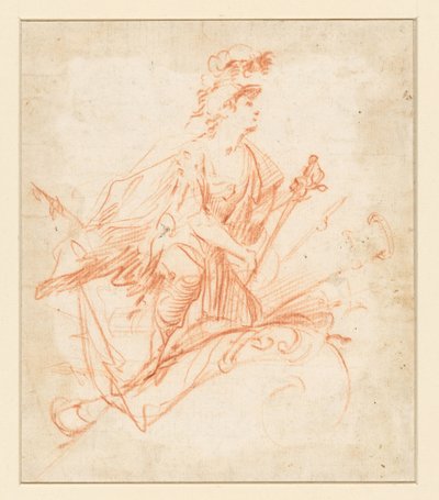 Warrior Kneeling by a Trophy by Jacques Bellange